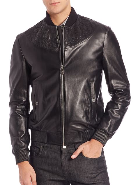 leather versace beret|versace jackets for men.